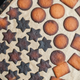 tray of burnt homemade cookies